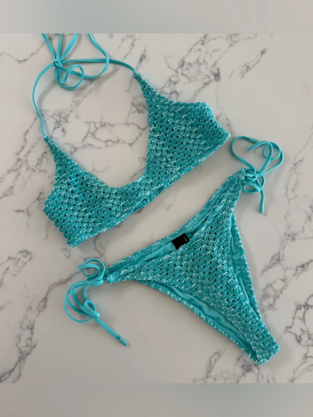 Triangl Swimwear Cora Bikini SET - Tiel Blue - Size M/L